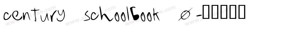 century_schoolbook_0字体转换