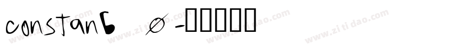 constanb_0字体转换