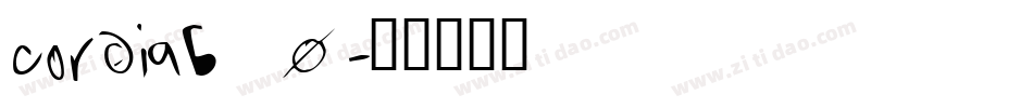 cordiab_0字体转换