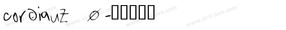 cordiauz_0字体转换