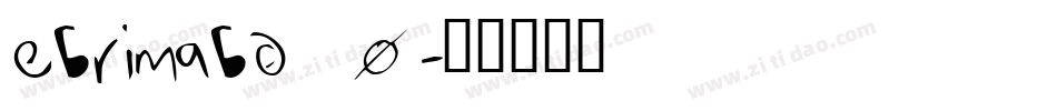 ebrimabd_0字体转换
