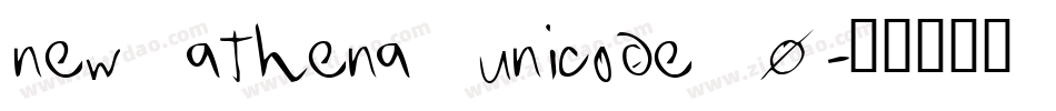 new_athena_unicode_0字体转换