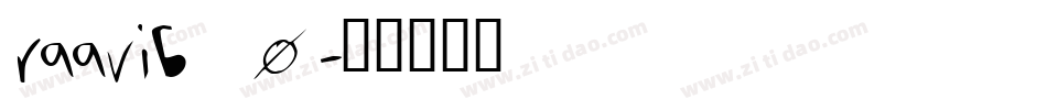 raavib_0字体转换
