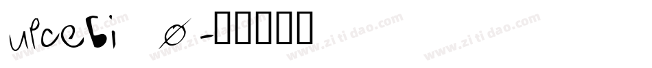 upcebi_0字体转换