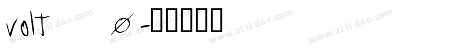 volt__0字体转换