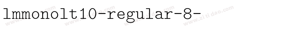 lmmonolt10-regular-8字体转换
