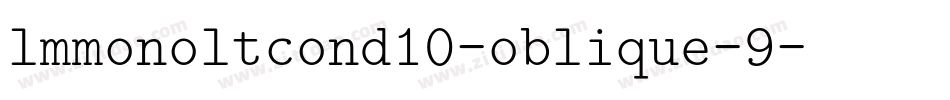 lmmonoltcond10-oblique-9字体转换
