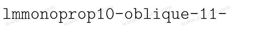 lmmonoprop10-oblique-11字体转换