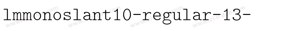 lmmonoslant10-regular-13字体转换