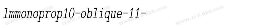 lmmonoprop10-oblique-11字体转换