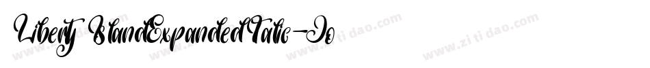 LibertyIslandExpandedItalic-JoLm字体转换