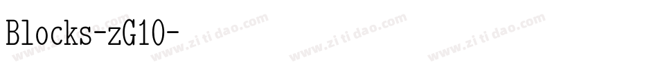 Blocks-zG10字体转换