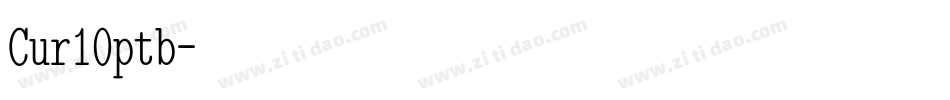 Cur10ptb字体转换