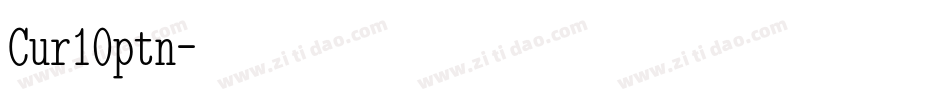 Cur10ptn字体转换