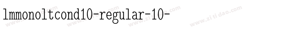 lmmonoltcond10-regular-10字体转换