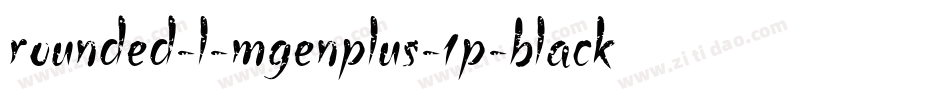 rounded-l-mgenplus-1p-black转换器字体转换