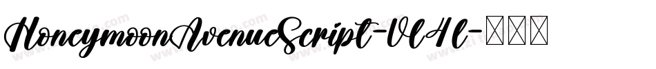HoneymoonAvenueScript-Vl4l字体转换
