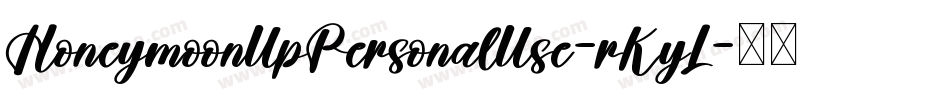 HoneymoonUpPersonalUse-rKyL字体转换