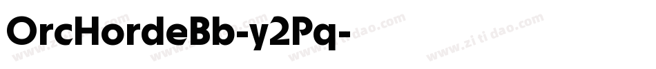 OrcHordeBb-y2Pq字体转换