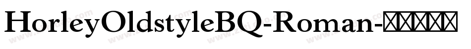 HorleyOldstyleBQ-Roman字体转换