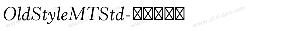 OldStyleMTStd字体转换
