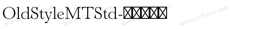 OldStyleMTStd字体转换
