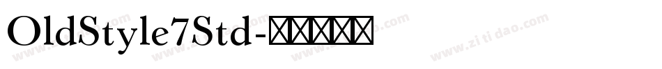 OldStyle7Std字体转换