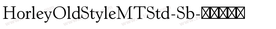 HorleyOldStyleMTStd-Sb字体转换