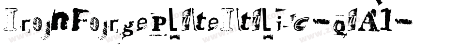 IronForgePlateItalic-qaA1字体转换