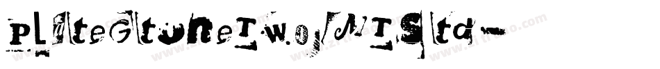 PlateGtOneTwoMTStd字体转换