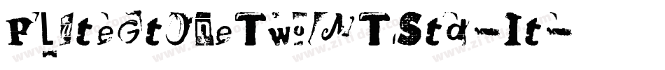 PlateGtOneTwoMTStd-It字体转换