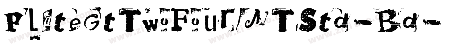 PlateGtTwoFourMTStd-Bd字体转换