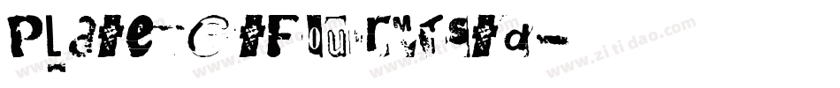 PlateGtFourMTStd字体转换