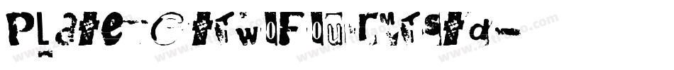 PlateGtTwoFourMTStd字体转换