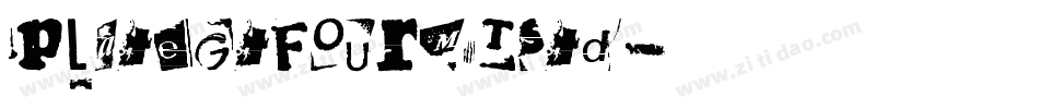 PlateGtFourMTStd字体转换