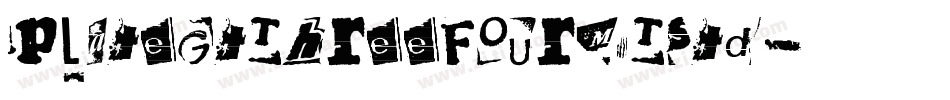 PlateGtThreeFourMTStd字体转换