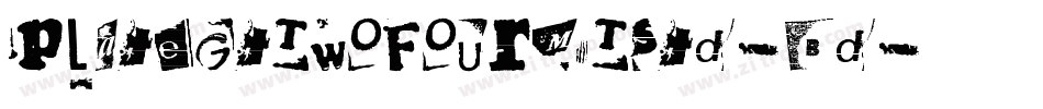 PlateGtTwoFourMTStd-Bd字体转换