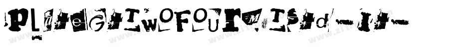 PlateGtTwoFourMTStd-It字体转换