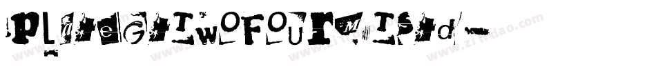 PlateGtTwoFourMTStd字体转换