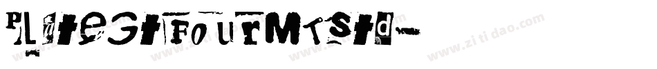 PlateGtFourMTStd字体转换