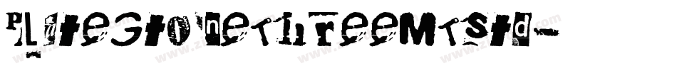 PlateGtOneThreeMTStd字体转换