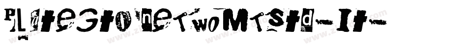 PlateGtOneTwoMTStd-It字体转换