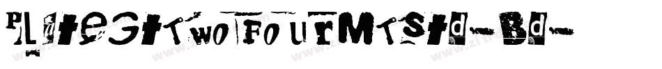 PlateGtTwoFourMTStd-Bd字体转换