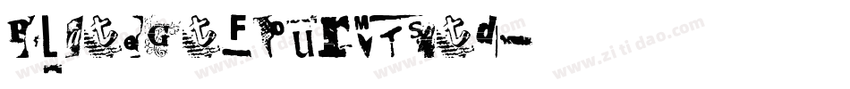 PlateGtFourMTStd字体转换