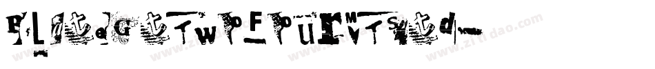 PlateGtTwoFourMTStd字体转换
