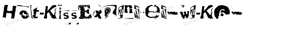 HotKissExpanded-waK6字体转换 HotKissExpanded-waK6字体转换