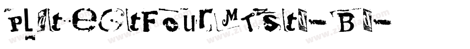 PlateGtFourMTStd-Bd字体转换