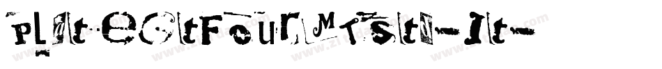 PlateGtFourMTStd-It字体转换
