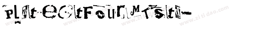 PlateGtFourMTStd字体转换