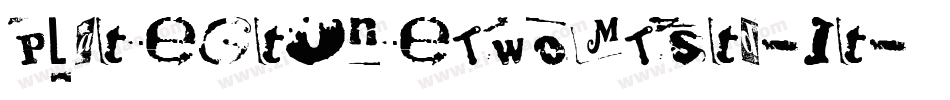 PlateGtOneTwoMTStd-It字体转换